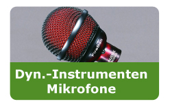Dynamische Instrumenten Mikrofone